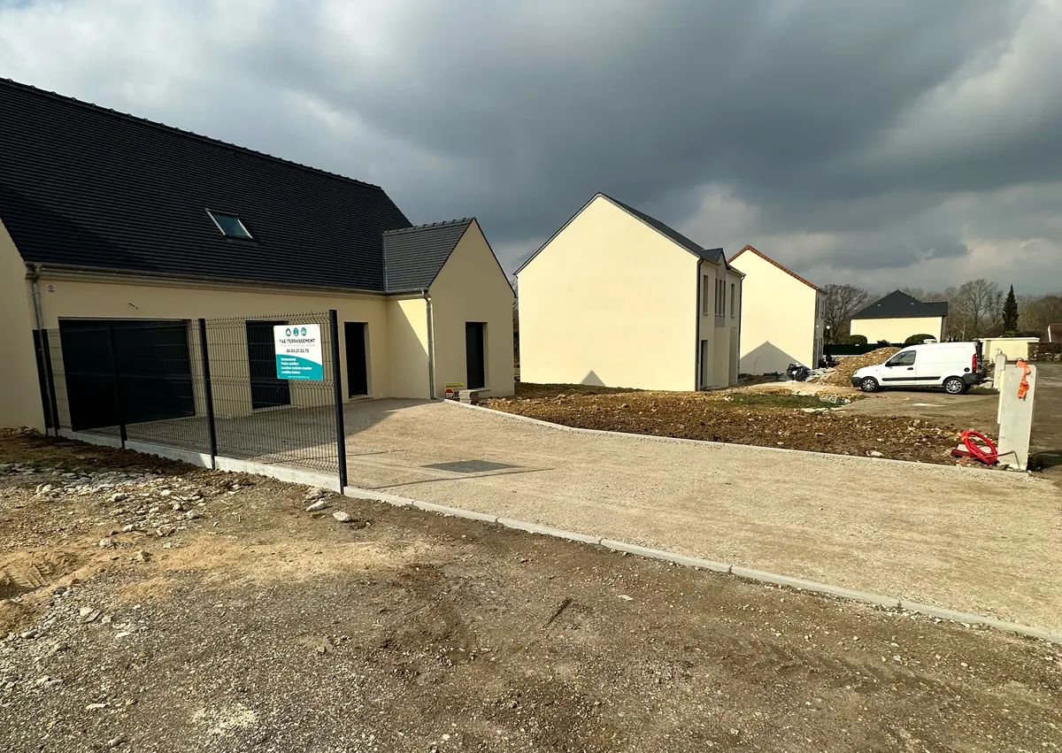 Terrassement construction en cours Essonne
