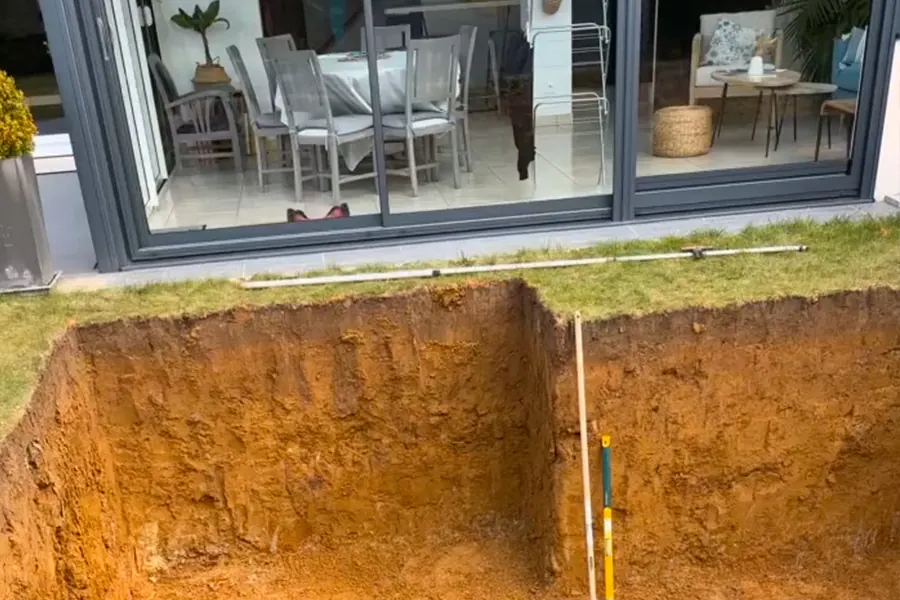 Travaux d'excavation
